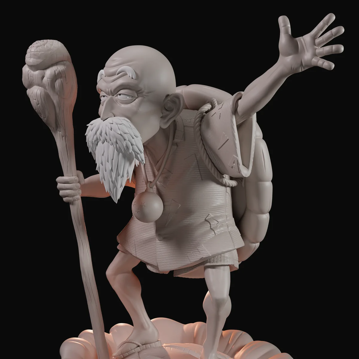 Master Kame | Fan Art | 3D Printed Resin Model Garage Kit | *Un-Painted* | Momoji 8
