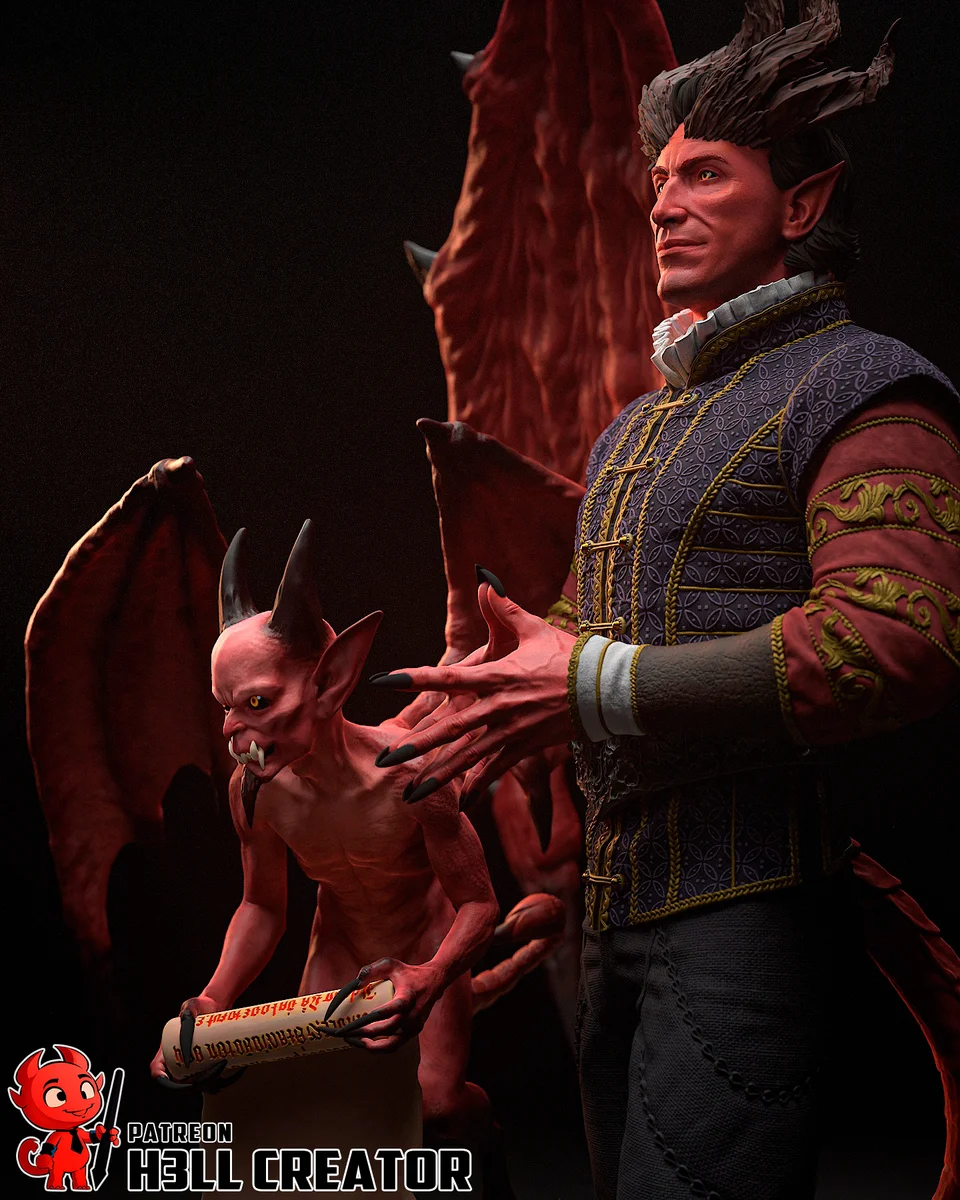 Raphael | Fan Art | 3D Printed Resin Model Garage Kit | *Un-Painted* | H3LL Creator 5