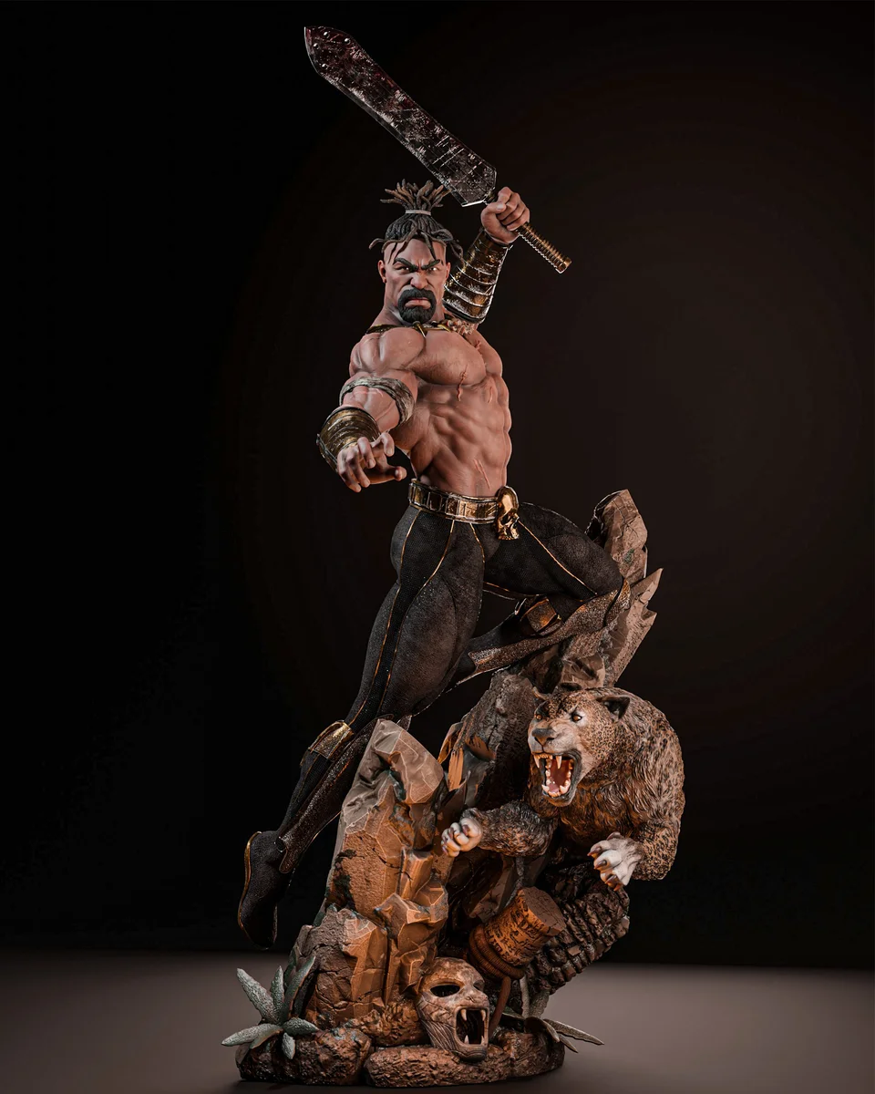 Erik Killmonger | Fan Art | 3D Printed Resin Model Garage Kit | *Un-Painted* | ZEZ Studio 4
