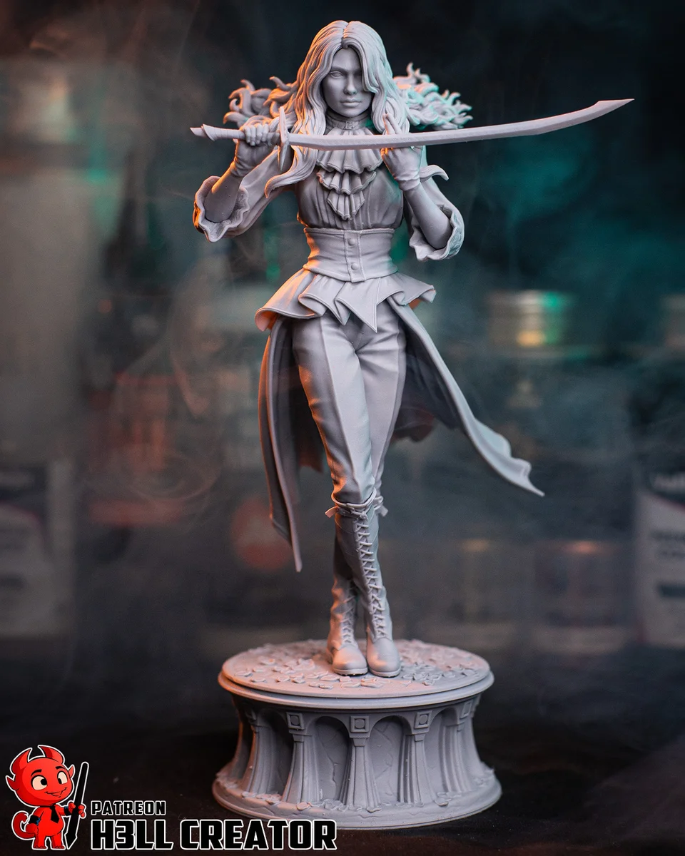 Maelle | Fan Art | 3D Printed Resin Model Garage Kit | *Un-Painted* | H3LL Creator 9