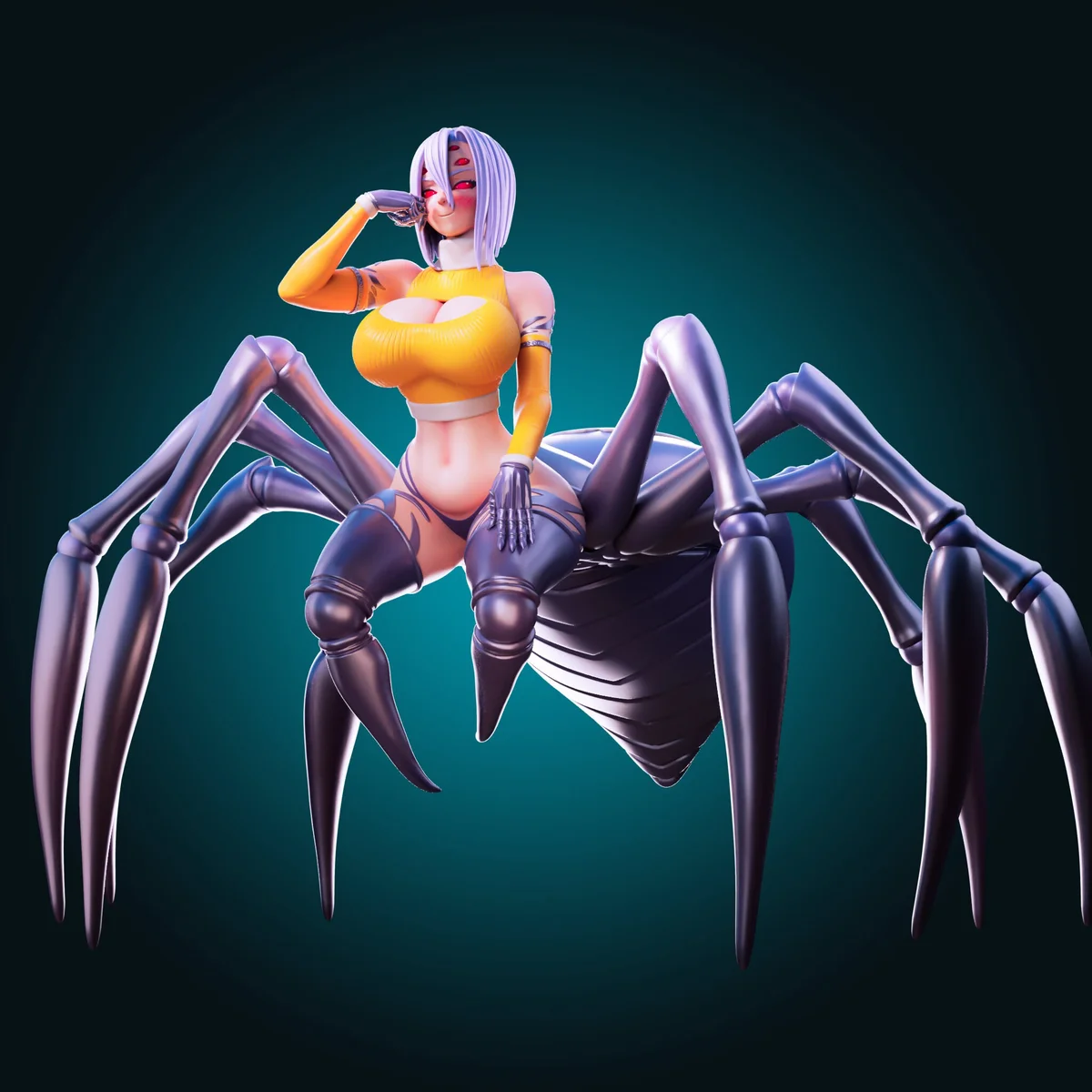 Rachnera | Fan Art | 3D Printed Resin Model Garage Kit | *Un-Painted* | Officer Rhu 2