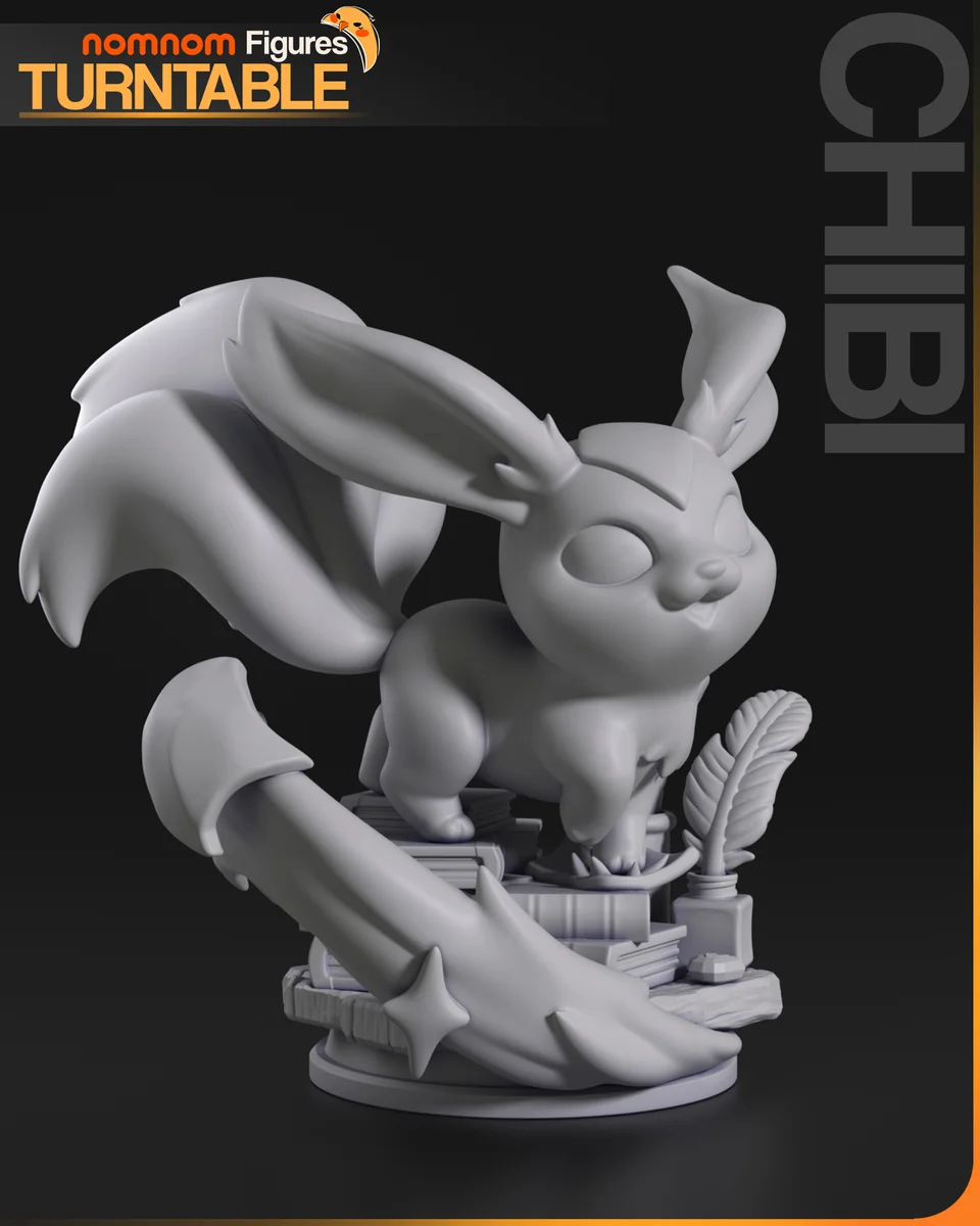 Chibi Carbuncle | Fan Art | 3D Printed Resin Model Garage Kit | *Un-Painted* | Nomnom 5