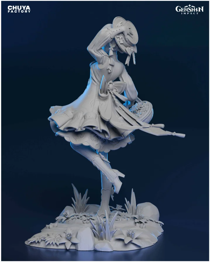 Kamisato Ayaka | Fan Art | 3D Printed Resin Model Garage Kit | *Un-Painted* | Chuya Factory 13