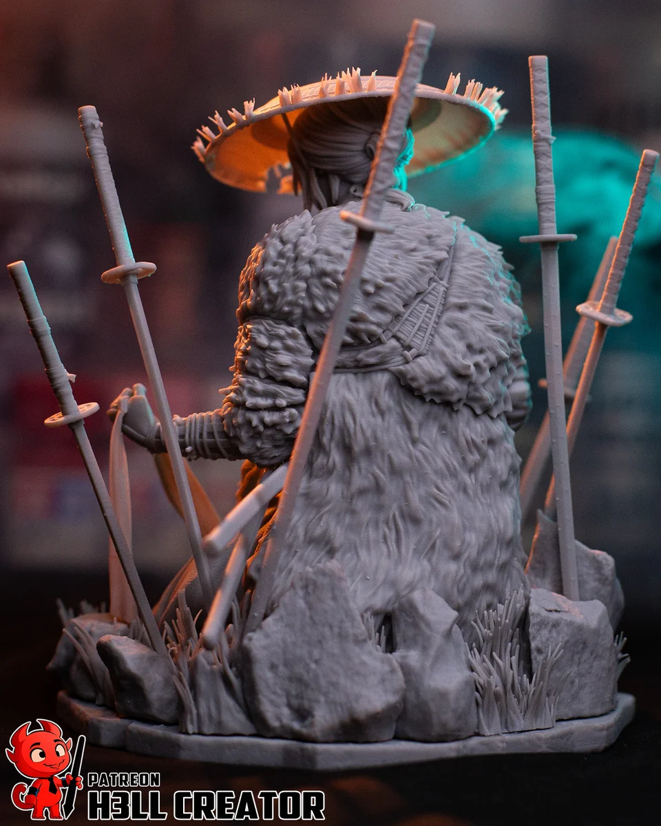 Atsu | Fan Art | 3D Printed Resin Model Garage Kit | *Un-Painted* | H3LL Creator 13