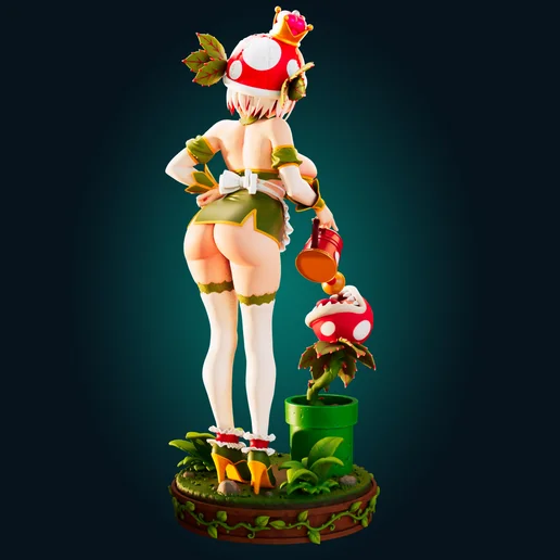 Princess Piranhette | Fan Art | 3D Printed Resin Model Garage Kit | *Un-Painted* | Officer Rhu 4