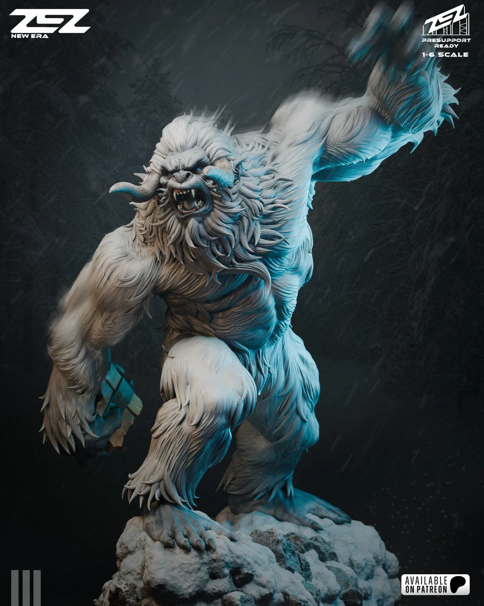 Yeti | Fan Art | 3D Printed Resin Model Garage Kit | *Un-Painted* | ZEZ Studio 5