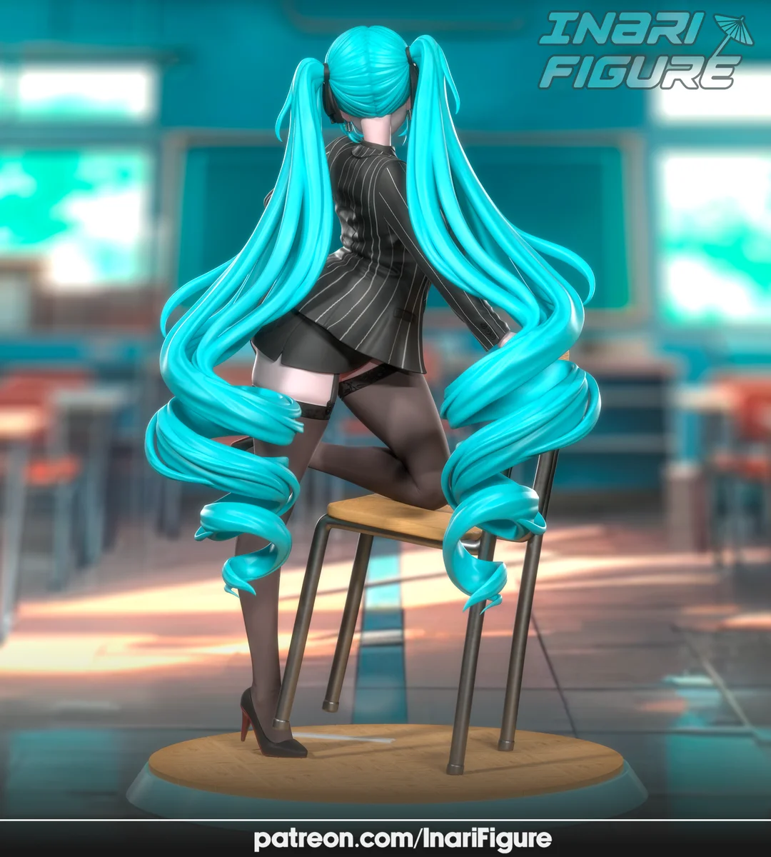 Privaty | Fan Art | 3D Printed Resin Model Garage Kit | *Un-Painted* | Inari Figure 9