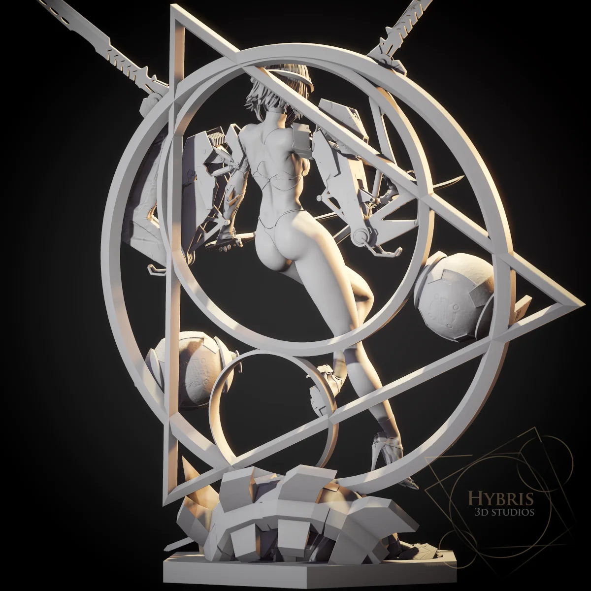 Project Code Snow | Fan Art | 3D Printed Resin Model Garage Kit | *Un-Painted* | Hybris Studios 4