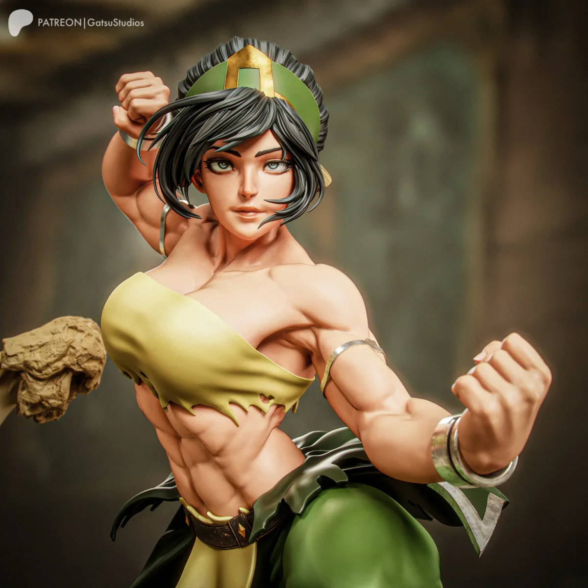 Toph Beifong | Fan Art | 3D Printed Resin Model Garage Kit | *Un-Painted* | Gatsu Studios 8