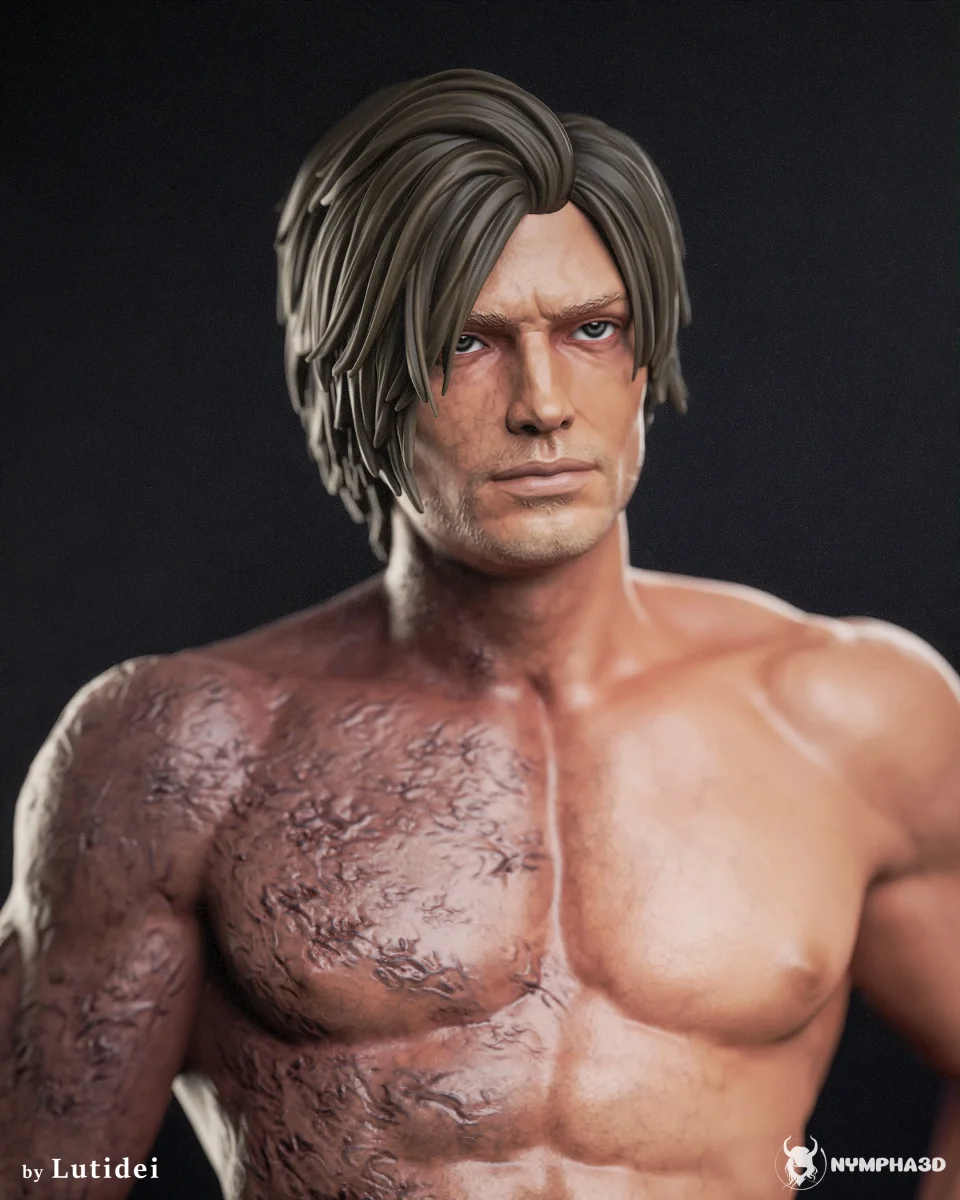 Leon Kennedy | Fan Art | 3D Printed Resin Model Garage Kit | *Un-Painted* | Nympha3D 11