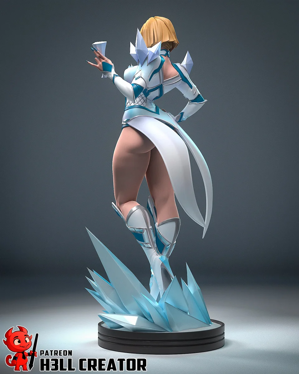 Emma Frost | Fan Art | 3D Printed Resin Model Garage Kit | *Un-Painted* | H3LL Creator 8