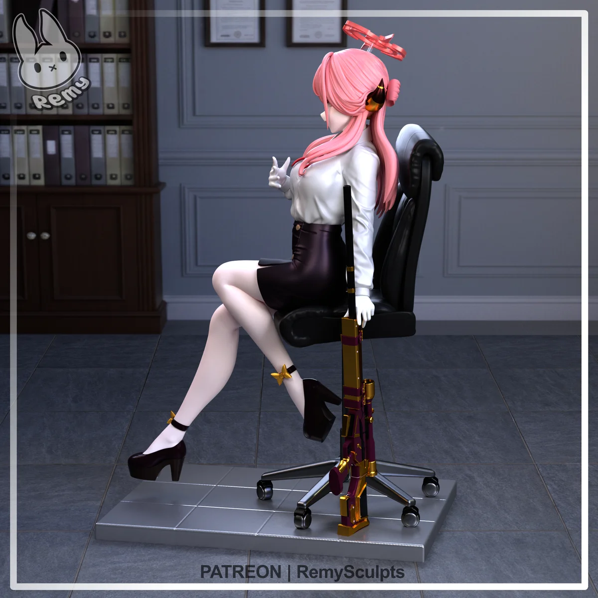 Rikuhachima Aru | Fan Art | 3D Printed Resin Model Garage Kit | *Un-Painted* | Remy Sculpts 4