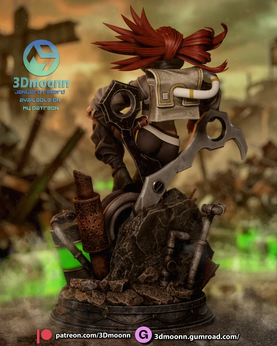Riyo | Fan Art | 3D Printed Resin Model Garage Kit | *Un-Painted* | 3DMoonn 3