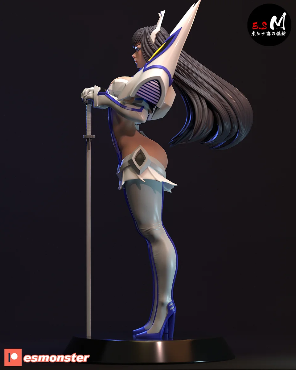 Satsuki Kiryuin | Fan Art | 3D Printed Resin Model Garage Kit | *Un-Painted* | ES Monster 5