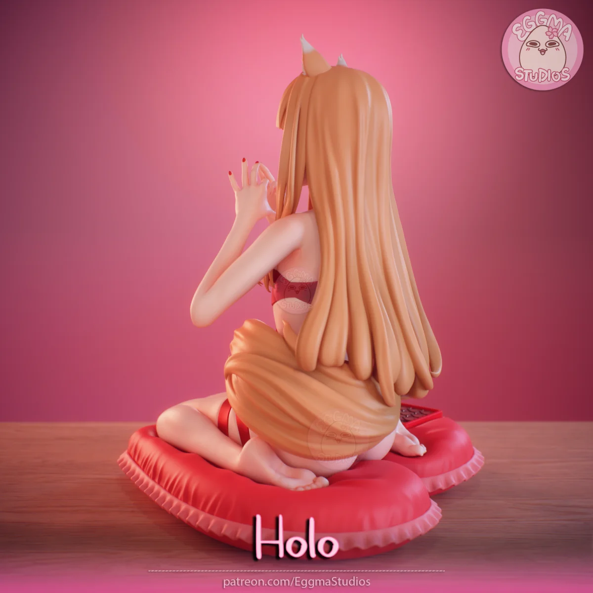 Holo | Fan Art | 3D Printed Resin Model Garage Kit | *Un-Painted* | EggmaStudios 4