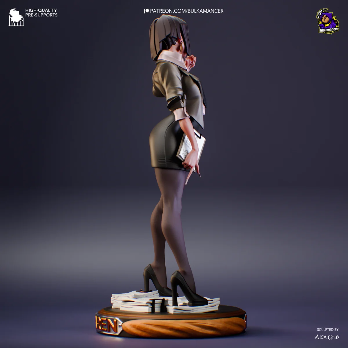Agent Karen | Fan Art | 3D Printed Resin Model Garage Kit | *Un-Painted* | Bulkamancer 3