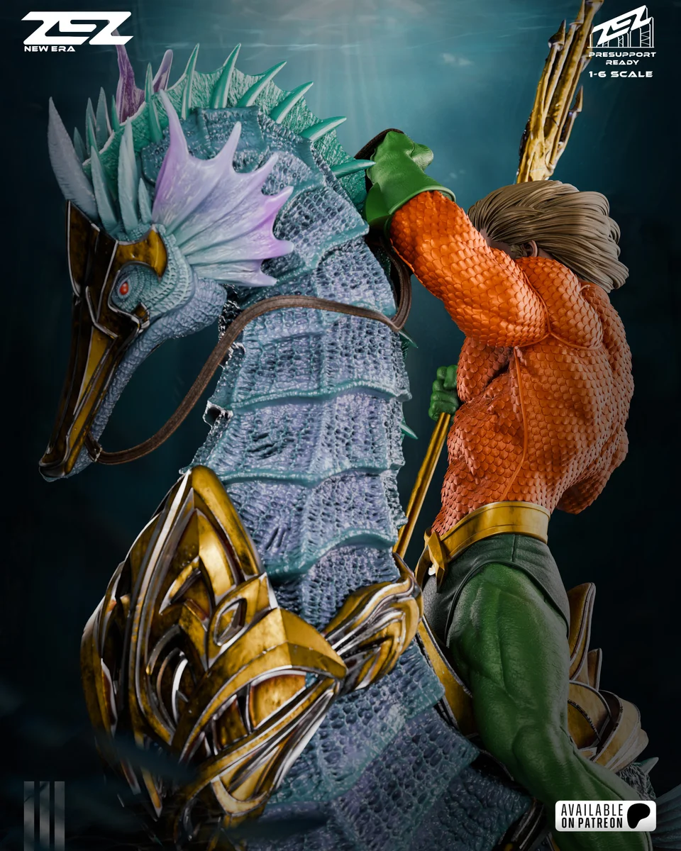 Aquaman | Fan Art | 3D Printed Resin Model Garage Kit | *Un-Painted* | ZEZ Studio 10