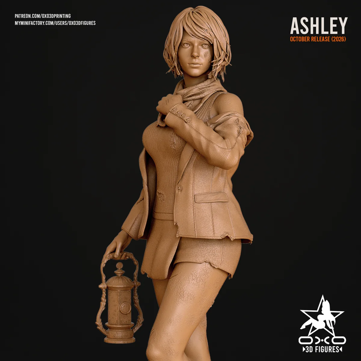 Ashley Graham | Fan Art | 3D Printed Resin Model Garage Kit | *Un-Painted* | OXO3D 6