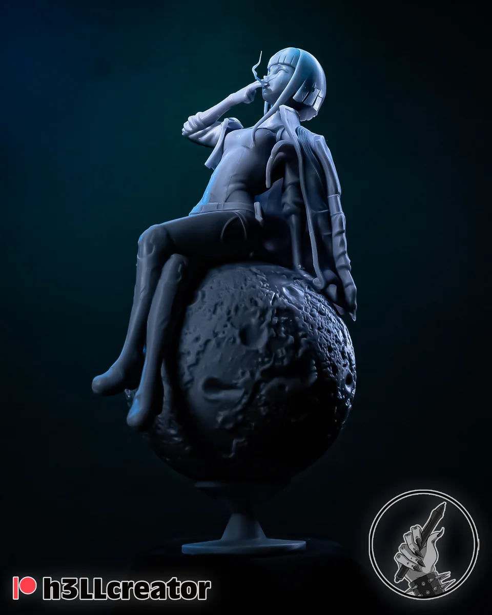 Lucyna Kushinada | Fan Art | 3D Printed Resin Model Garage Kit | *Un-Painted* | H3LL Creator 4