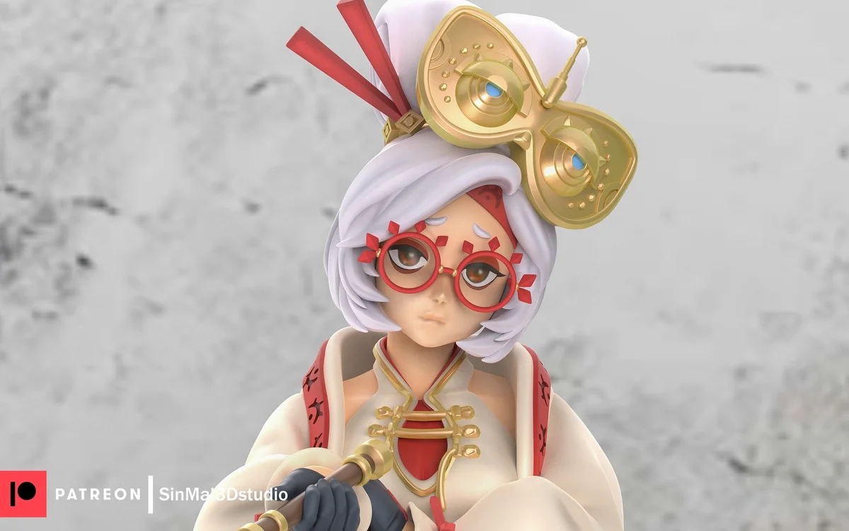 Purah | Fan Art | 3D Printed Resin Model Garage Kit | *Un-Painted* | Sin3Dstudio 3