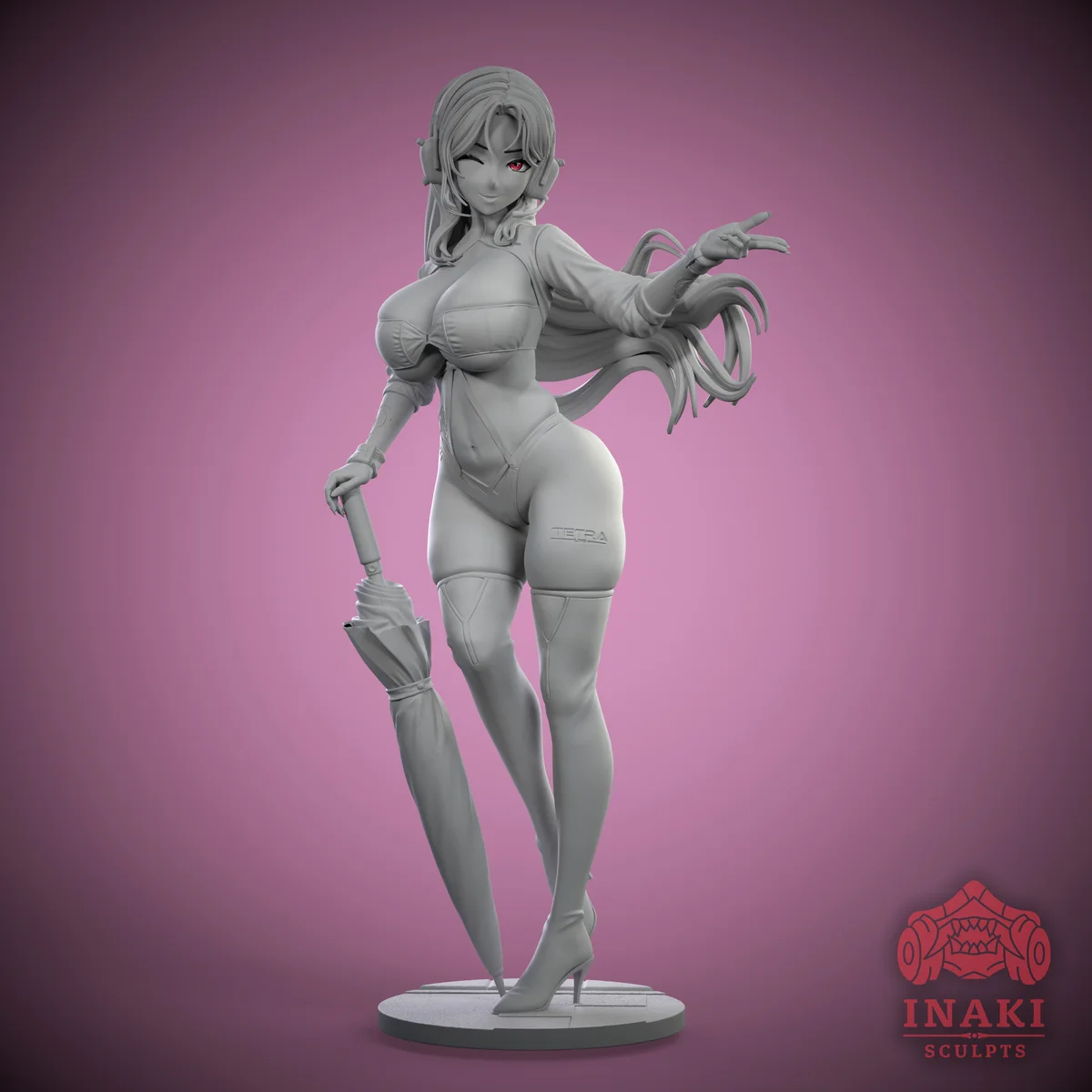 Rosanna Race Queen | Fan Art | 3D Printed Resin Model Garage Kit | *Un-Painted* | Inaki Sculpts 7