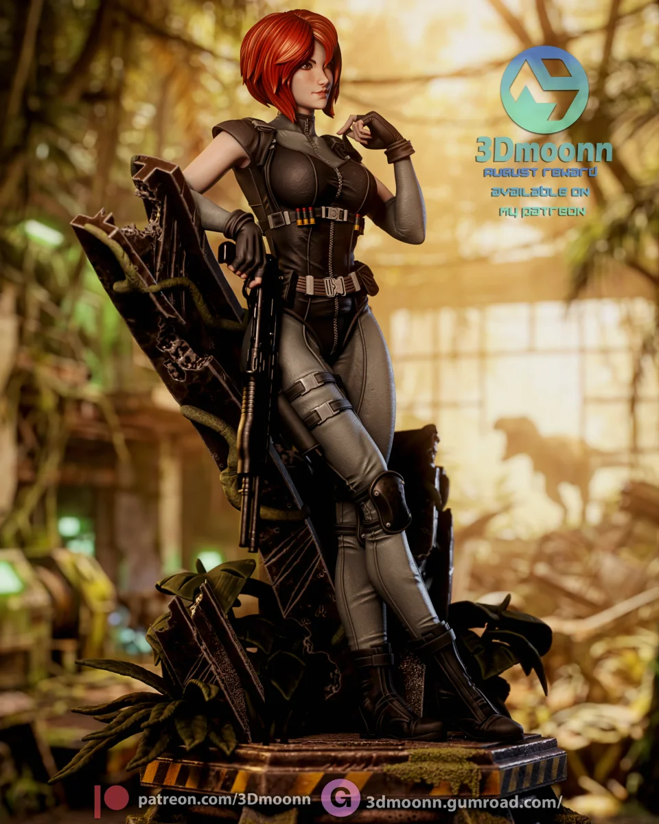 Regina | Fan Art | 3D Printed Resin Model Garage Kit | *Un-Painted* | 3DMoonn 3