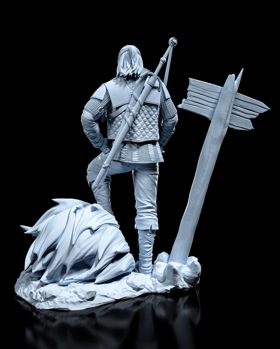 Vesemir | Fan Art | 3D Printed Resin Model Garage Kit | *Un-Painted* | H3LL Creator 7