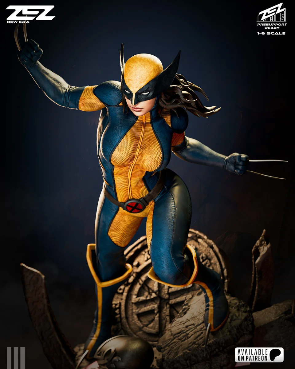 X-23 | Fan Art | 3D Printed Resin Model Garage Kit | *Un-Painted* | ZEZ Studio 5