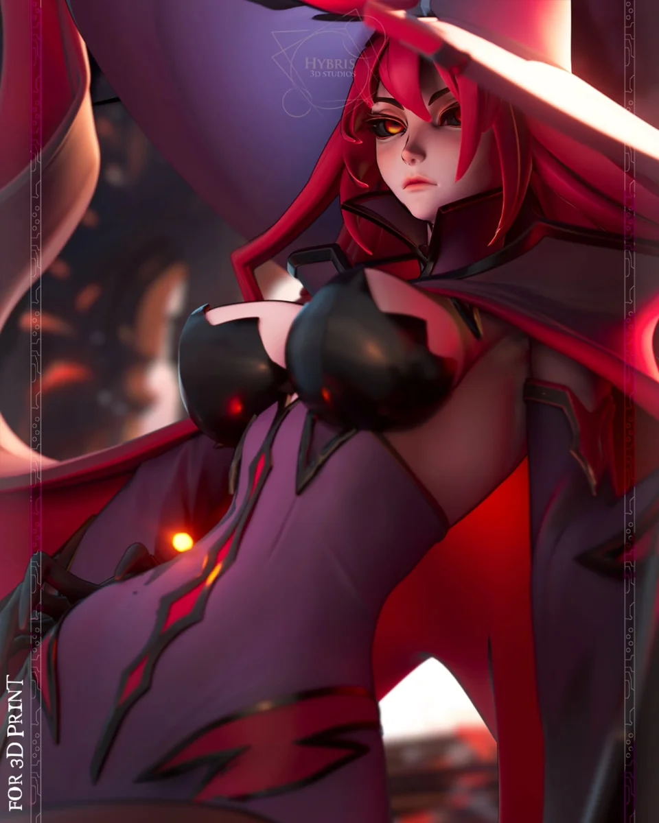 Konoe Ayatsuki Mercury | Fan Art | 3D Printed Resin Model Garage Kit | *Un-Painted* | Hybris Studios 4