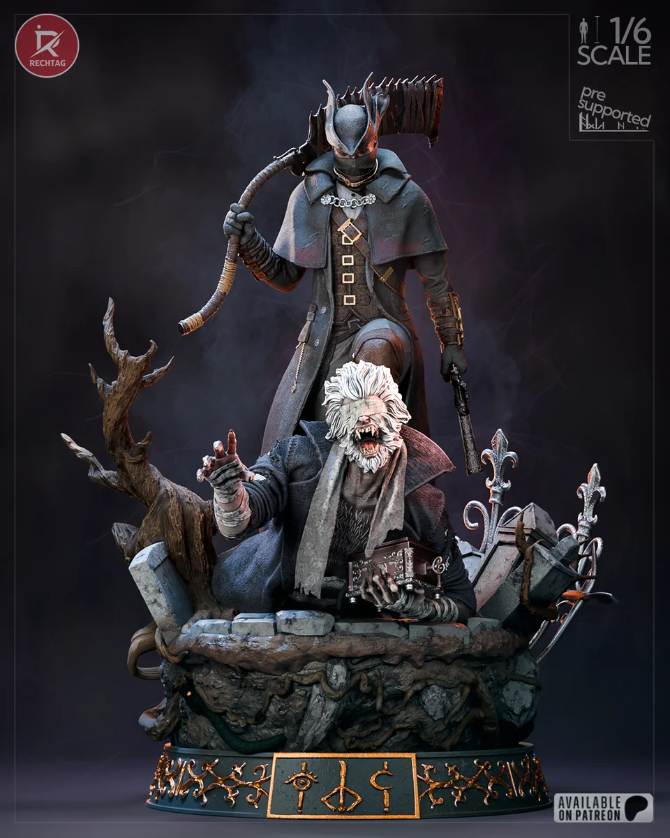 The Hunter | Fan Art | 3D Printed Resin Model Garage Kit | *Un-Painted* | Rechtag 9