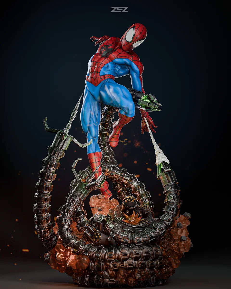 Spider-Man | Fan Art | 3D Printed Resin Model Garage Kit | *Un-Painted* | ZEZ Studio 10
