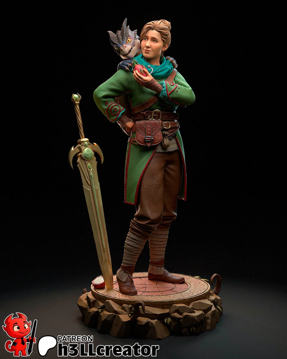 Mio and Zoe Set | Fan Art | 3D Printed Resin Model Garage Kit | *Un-Painted* | H3LL Creator 4