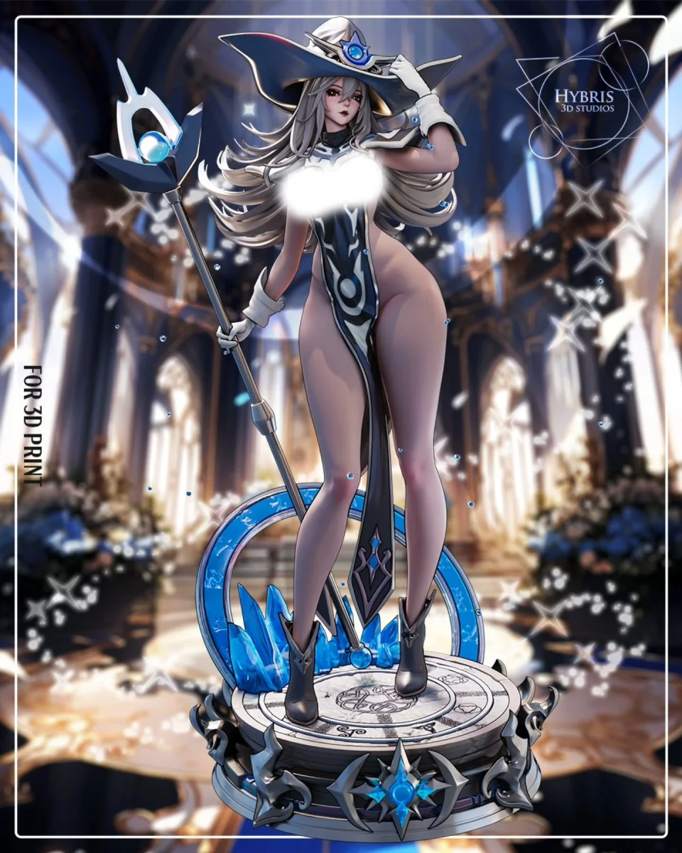 Silent Witch | Fan Art | 3D Printed Resin Model Garage Kit | *Un-Painted* | Hybris Studios 8