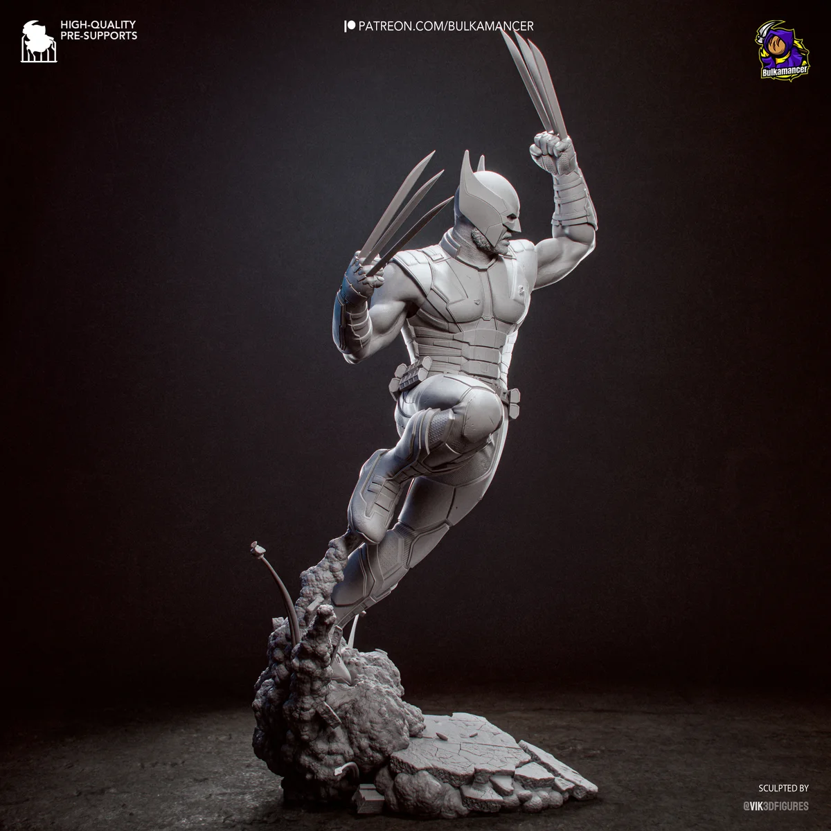 Wolverine | Fan Art | 3D Printed Resin Model Garage Kit | *Un-Painted* | Bulkamancer 15