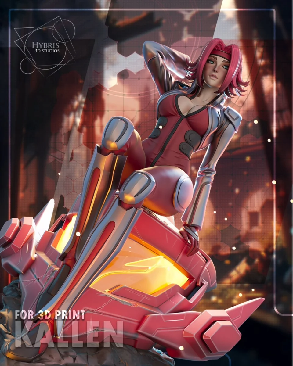 Kallen Stadtfeld | Fan Art | 3D Printed Resin Model Garage Kit | *Un-Painted* | Hybris Studios 3