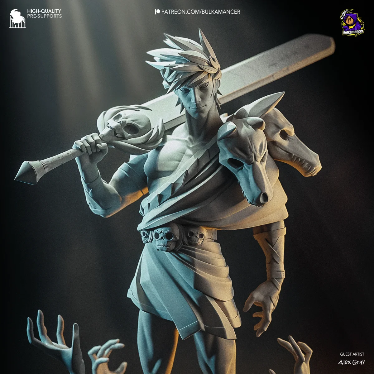 Zagreus | Fan Art | 3D Printed Resin Model Garage Kit | *Un-Painted* | Bulkamancer 6