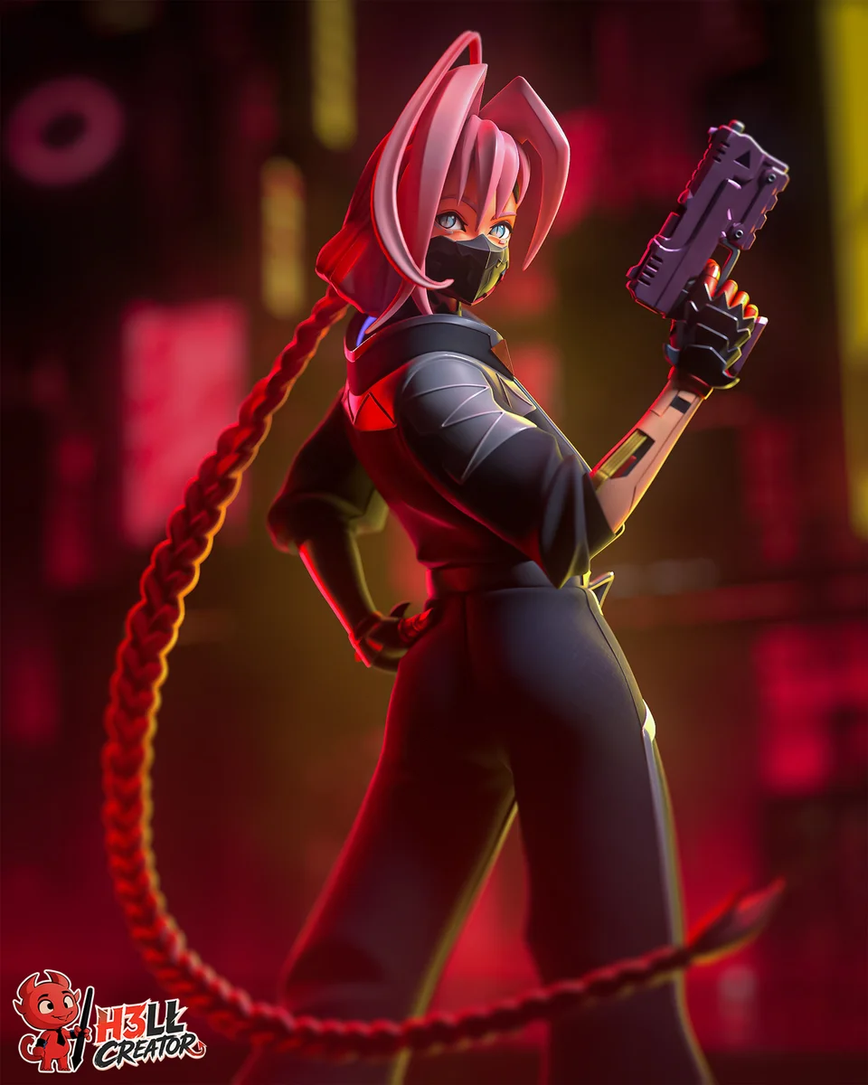 Talia Yang | Fan Art | 3D Printed Resin Model Garage Kit | *Un-Painted* | H3LL Creator