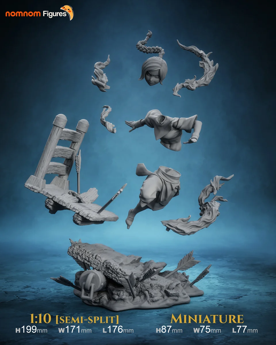 Ty Lee | Fan Art | 3D Printed Resin Model Garage Kit | *Un-Painted* | Nomnom 11