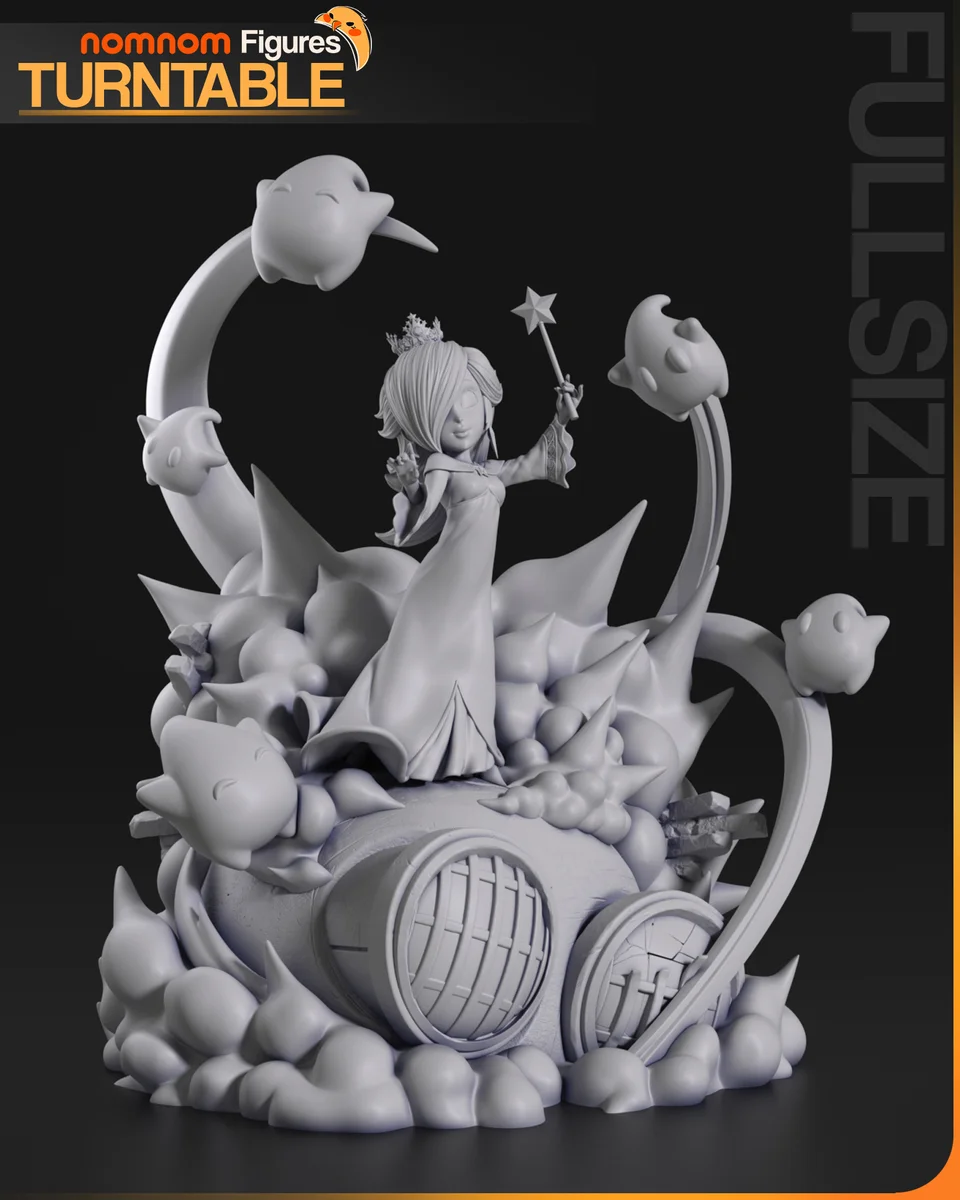 Rosalina | Fan Art | 3D Printed Resin Model Garage Kit | *Un-Painted* | Nomnom 10