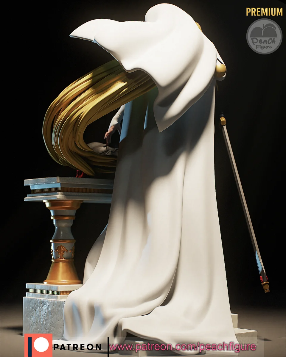 Sword Maiden | Fan Art | 3D Printed Resin Model Garage Kit | *Un-Painted* | Peach Figure 5