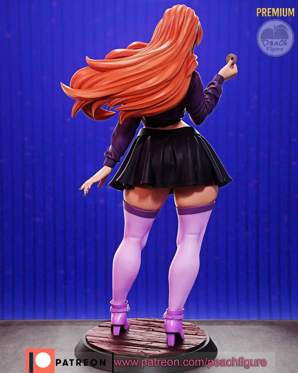 Daphne | Fan Art | 3D Printed Resin Model Garage Kit | *Un-Painted* | Peach Figure 5