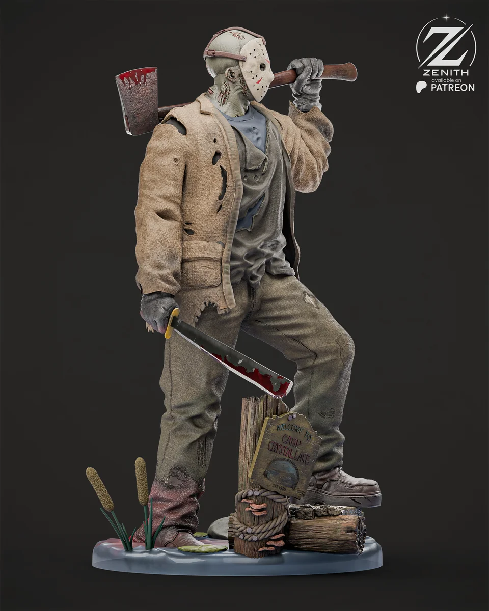 Jason | Fan Art | 3D Printed Resin Model Garage Kit | *Un-Painted* | Zenith Studios 5