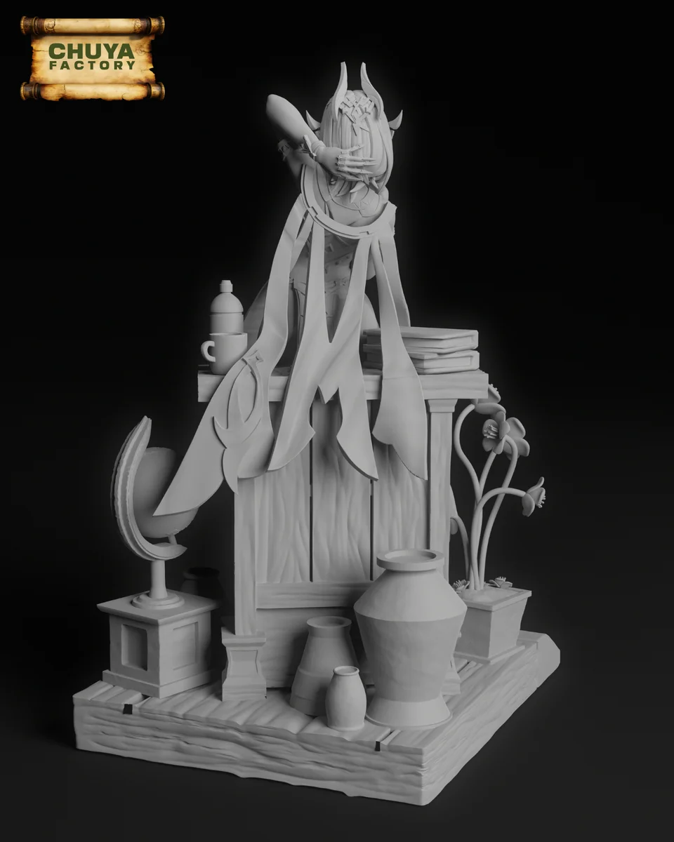 Nefer | Fan Art | 3D Printed Resin Model Garage Kit | *Un-Painted* | Chuya Factory 12