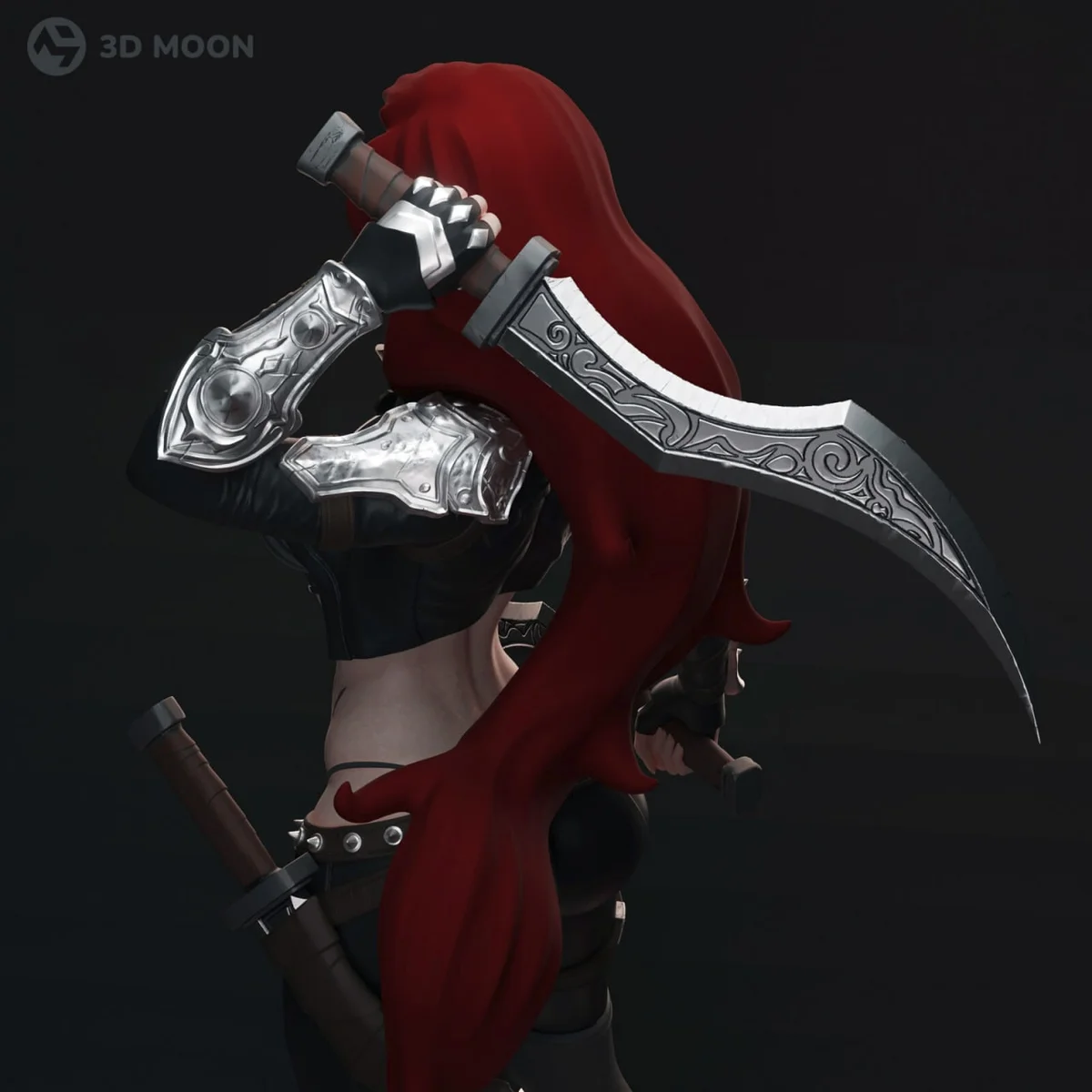 Katarina | Fan Art | 3D Printed Resin Model Garage Kit | *Un-Painted* | 3DMoonn 3