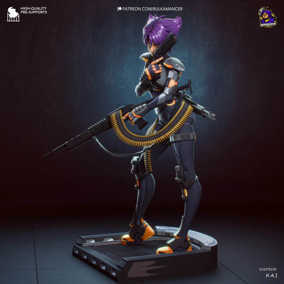 Konoko | Fan Art | 3D Printed Resin Model Garage Kit | *Un-Painted* | Bulkamancer 3