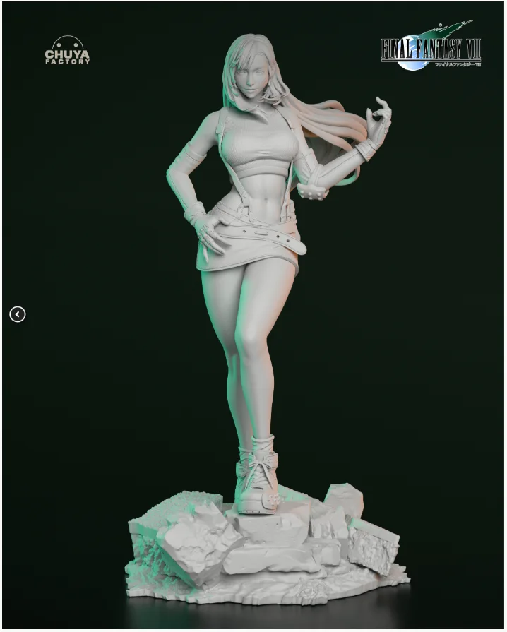 Tifa Lockhart | Fan Art | 3D Printed Resin Model Garage Kit | *Un-Painted* | Chuya Factory 6