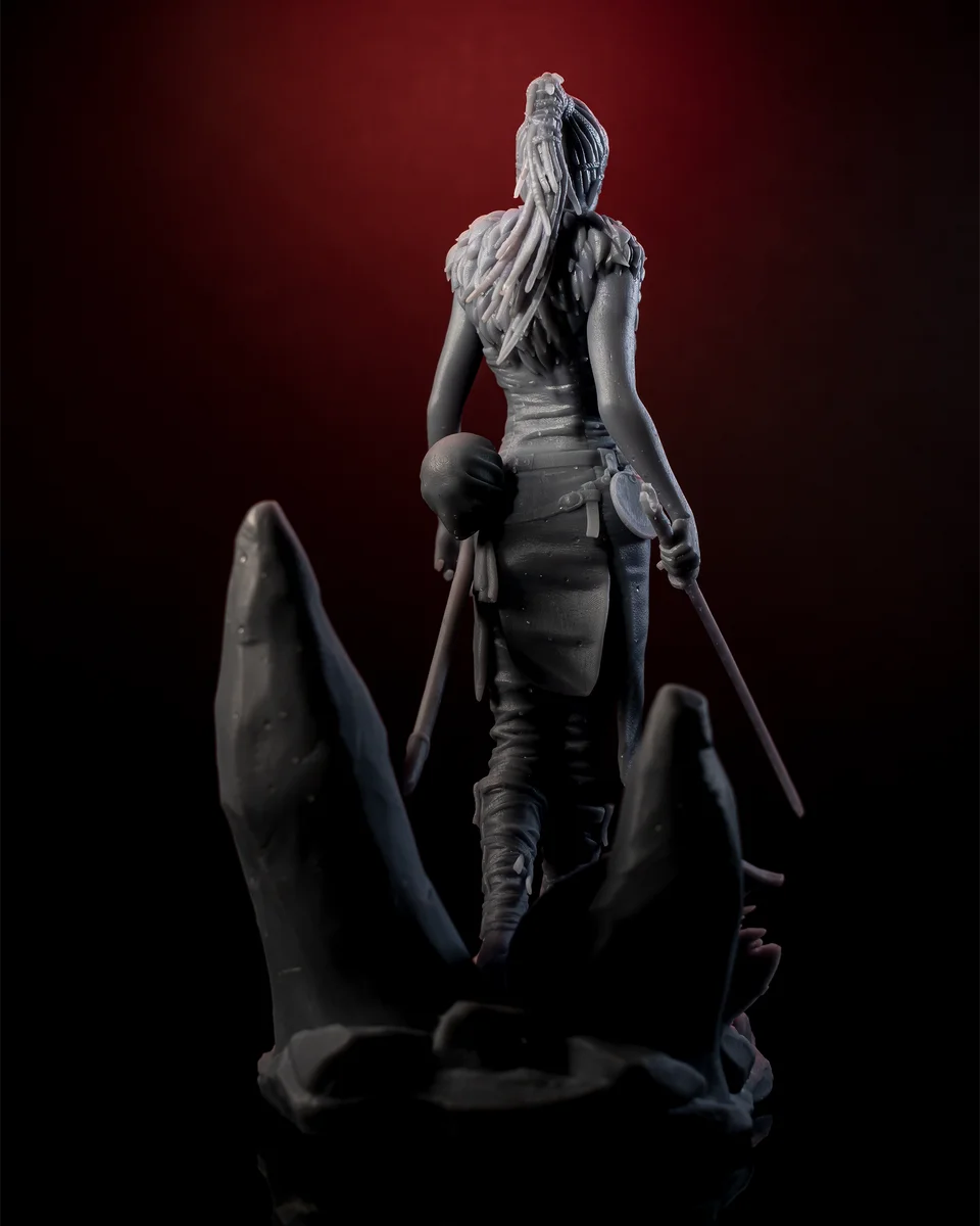 Senua | Fan Art | 3D Printed Resin Model Garage Kit | *Un-Painted* | H3LL Creator 6