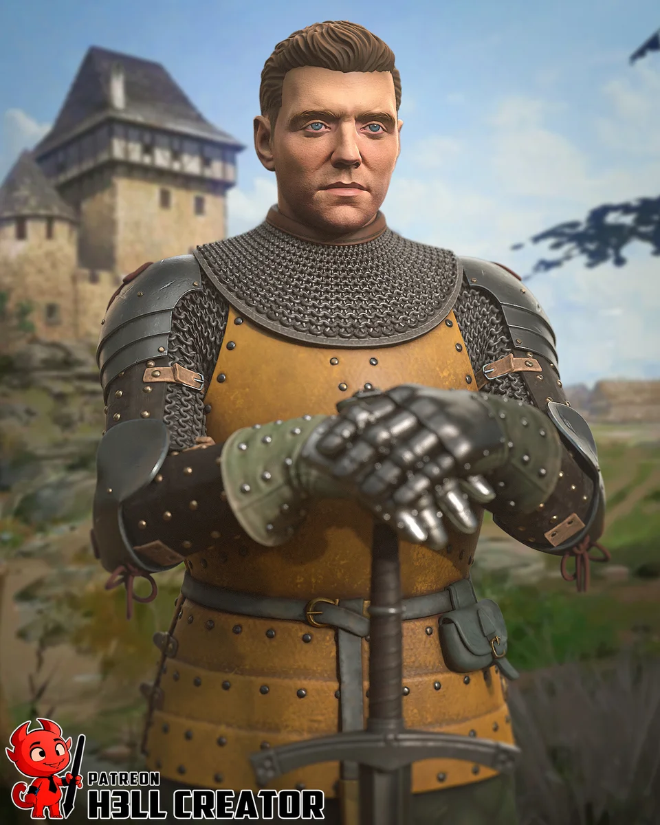 Henry of Skalitz | Fan Art | 3D Printed Resin Model Garage Kit | *Un-Painted* | H3LL Creator
