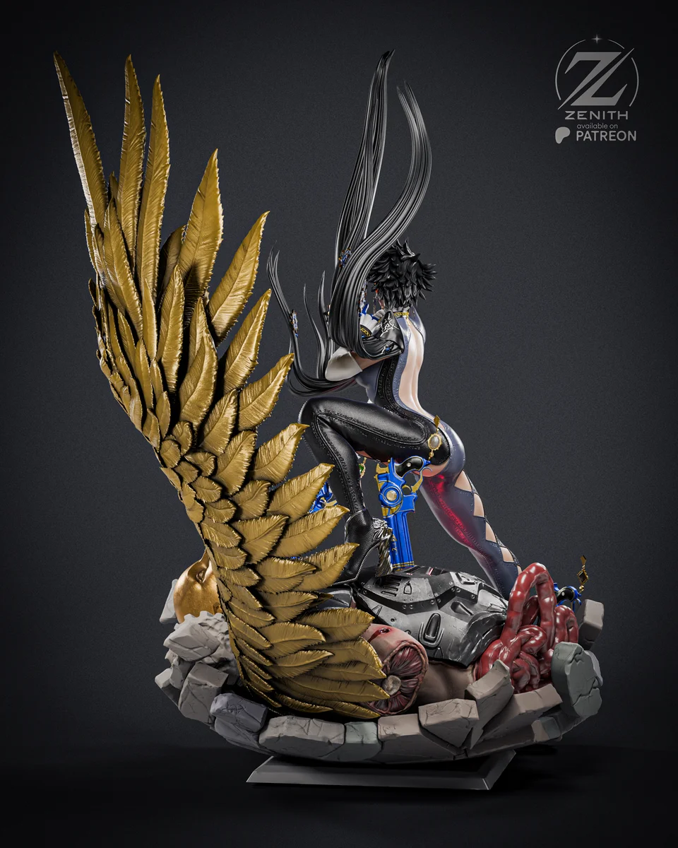 Bayonetta | Fan Art | 3D Printed Resin Model Garage Kit | *Un-Painted* | Zenith Studios 5