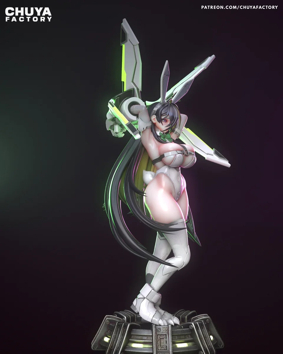 Mighty Bunny | Fan Art | 3D Printed Resin Model Garage Kit | *Un-Painted* | Chuya Factory 6